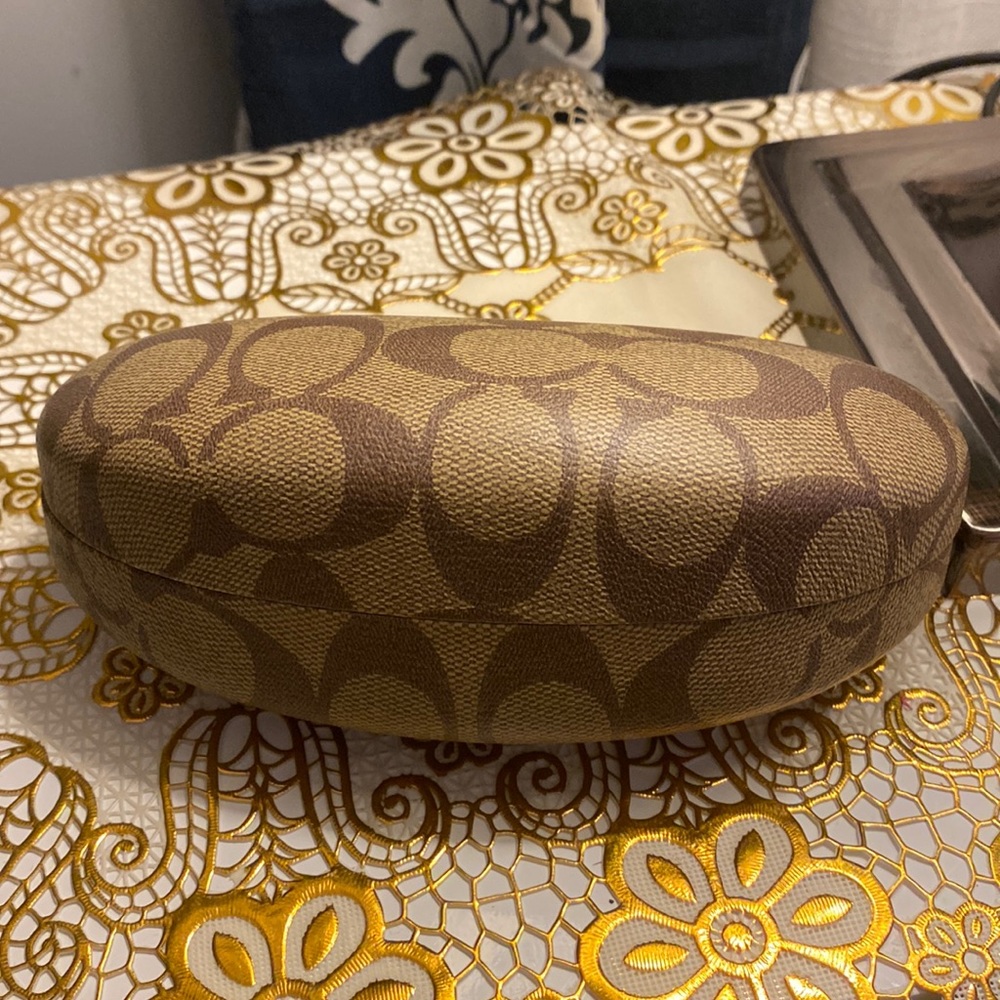 Coach Hardshell Logo Covered Glasses/Sunglasses Case! VGUC